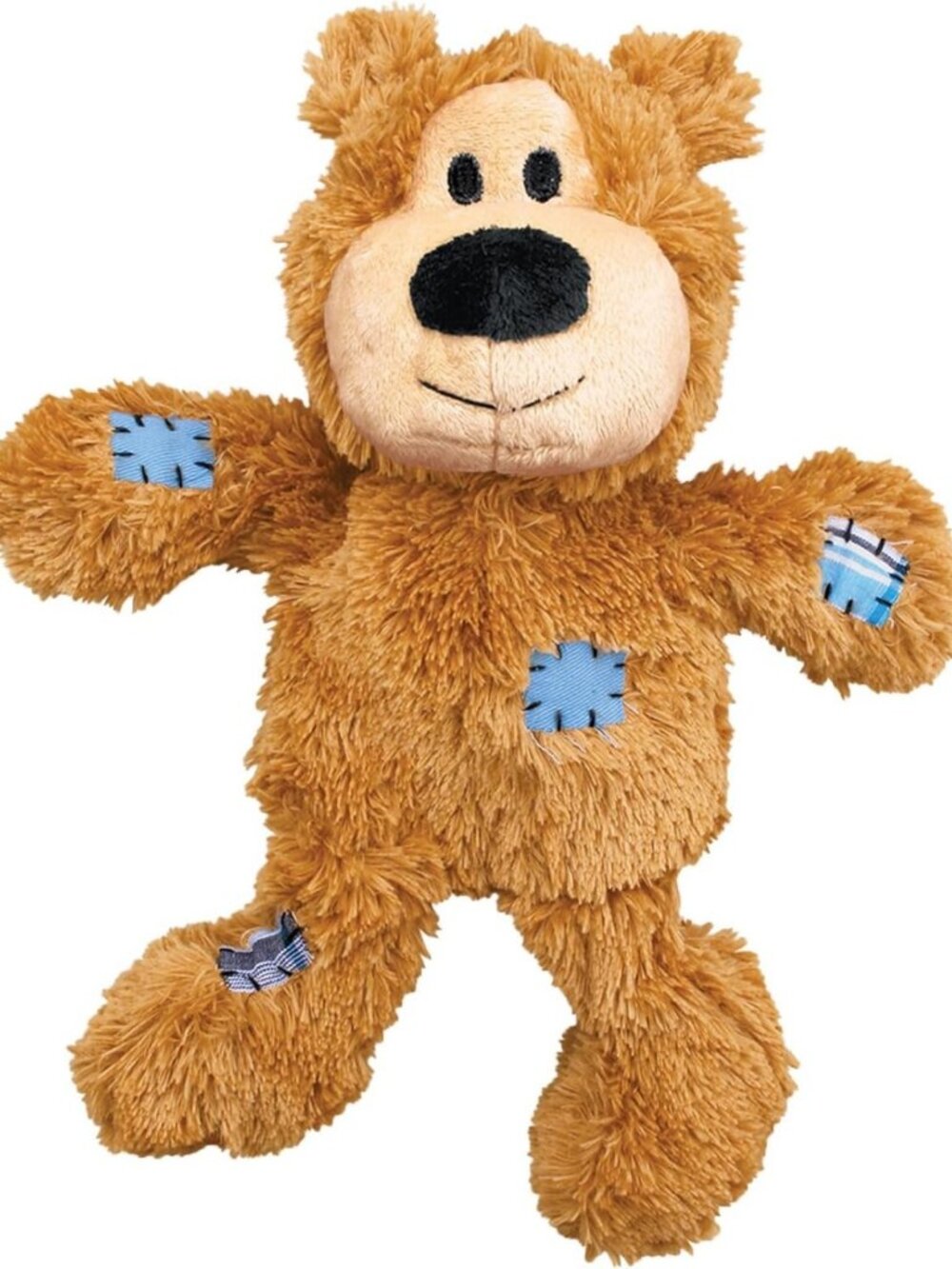 Durable Plush Dog Toy with Knotted Ropes & Minimal Stuffing - Assorted Colors